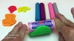 Learn Colors with Play Doh Modelling Clay Disney Princess Molds Fun & Creative for Kids Kinder Eggs