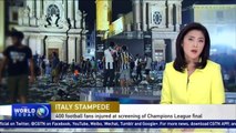 400 football fans injured in stampede in Turin amid bomb scare