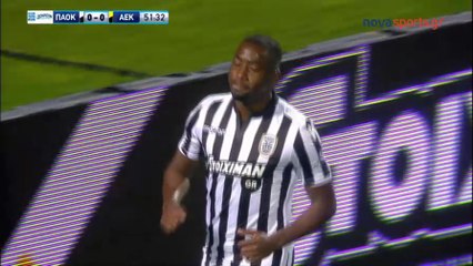 Djalma Campos AMAZING Chance - PAOK vs AEK Athens FC 11.03.2018 [HD]