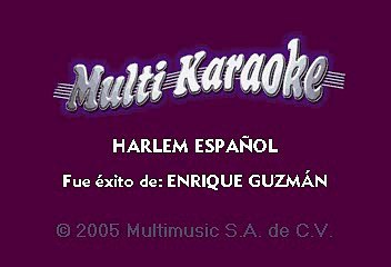 ENRIQUE GUZMAN - HARLEM ESPAÑOL (KARAOKE)