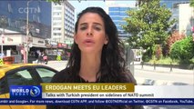 Talks between EU leaders and Turkish president on sidelines of NATO summit