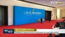 President Xi Jinping welcomes world leaders for round-table summit