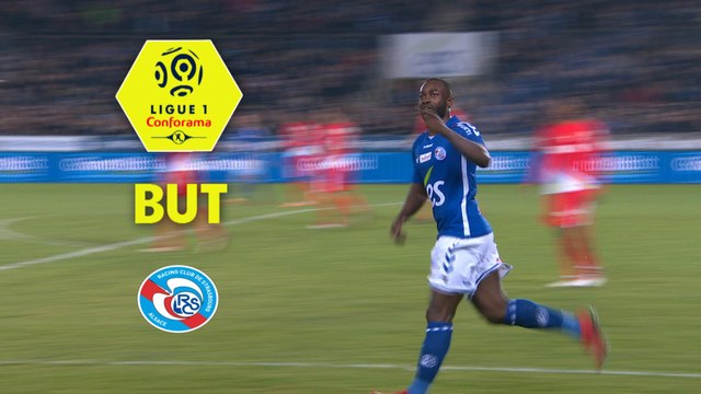 But Stéphane BAHOKEN (20ème) / RC Strasbourg Alsace - AS Monaco - (1-3) - (RCSA-ASM) / 2017-18