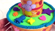 PEPPA PIG VERJAARDAGS TAART VAN PLAYDOH SPEELGOED KLEI FILMPJE BIRTHDAY CAKE