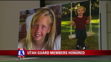 Télécharger la video: Utah National Guard Members Honored for Rescuing Young Sisters from Burning Tractor in 2012