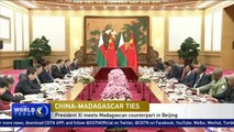 Chinese President Xi Jinping meets with Madagascan President