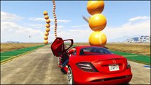 Colors Spiderman & Colors MERCEDES BENZ Super Cars Mega Party with Action. Nursery Rhymes Songs