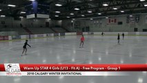 2018 Calgary Winter Invitational - STAR 4 Girls U13 Flight A and Flight B - Free Program - Father David Bauer Arena