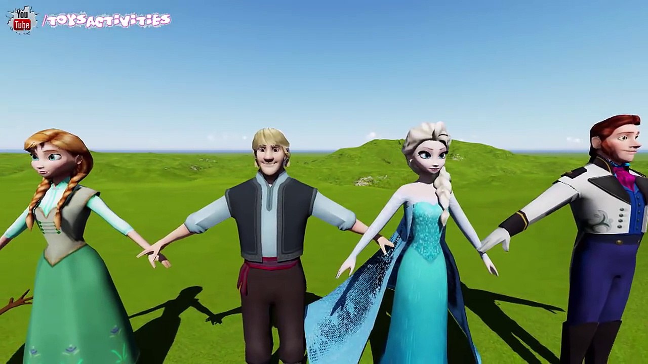 Disney Frozen Finger Family Collection 3D Frozen Cartoon Children Nursery Rhymes Collection