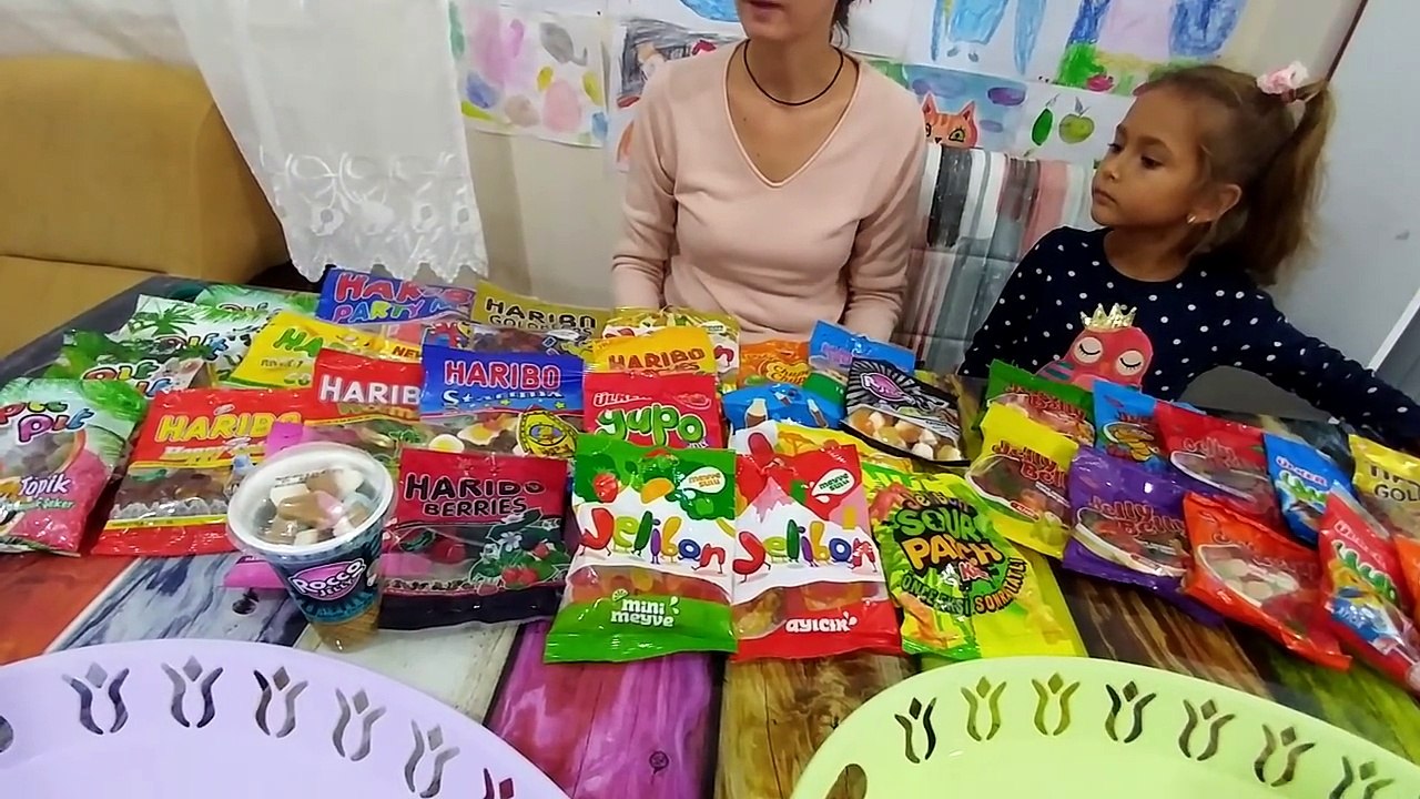 Jelibon haribo challenge yaptık, eğlenceli çocuk videosu