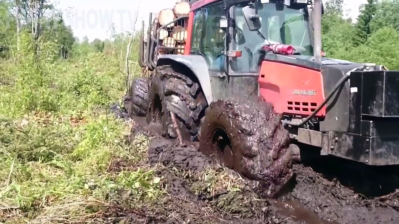 Тракторный OFF ROAD!!! Трактор застрял в грязи