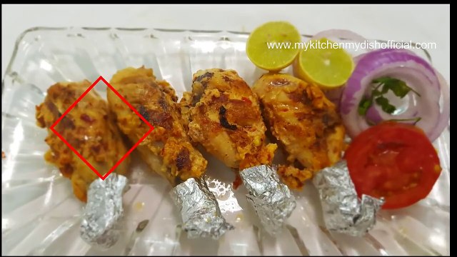 53.एक बार खाओगे तोह बार बार बनाओगे - Chicken Kalmi Kabab Recipe - Starter Recipe - My Kitchen My Dish