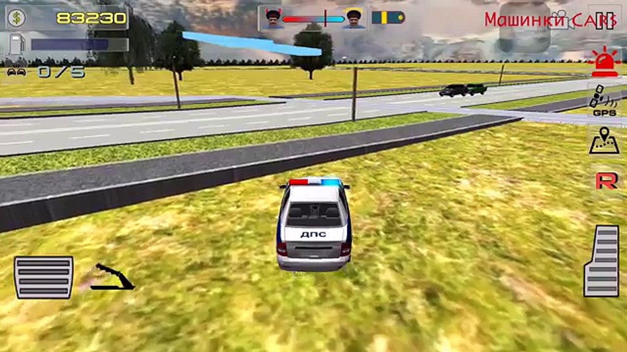 Машинки Cars полицейская машина ГАИ Мультик про полицейскую машину ГАИ в погоне за приступником