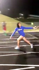 Big Girl Knees Give Out During Relay Race!