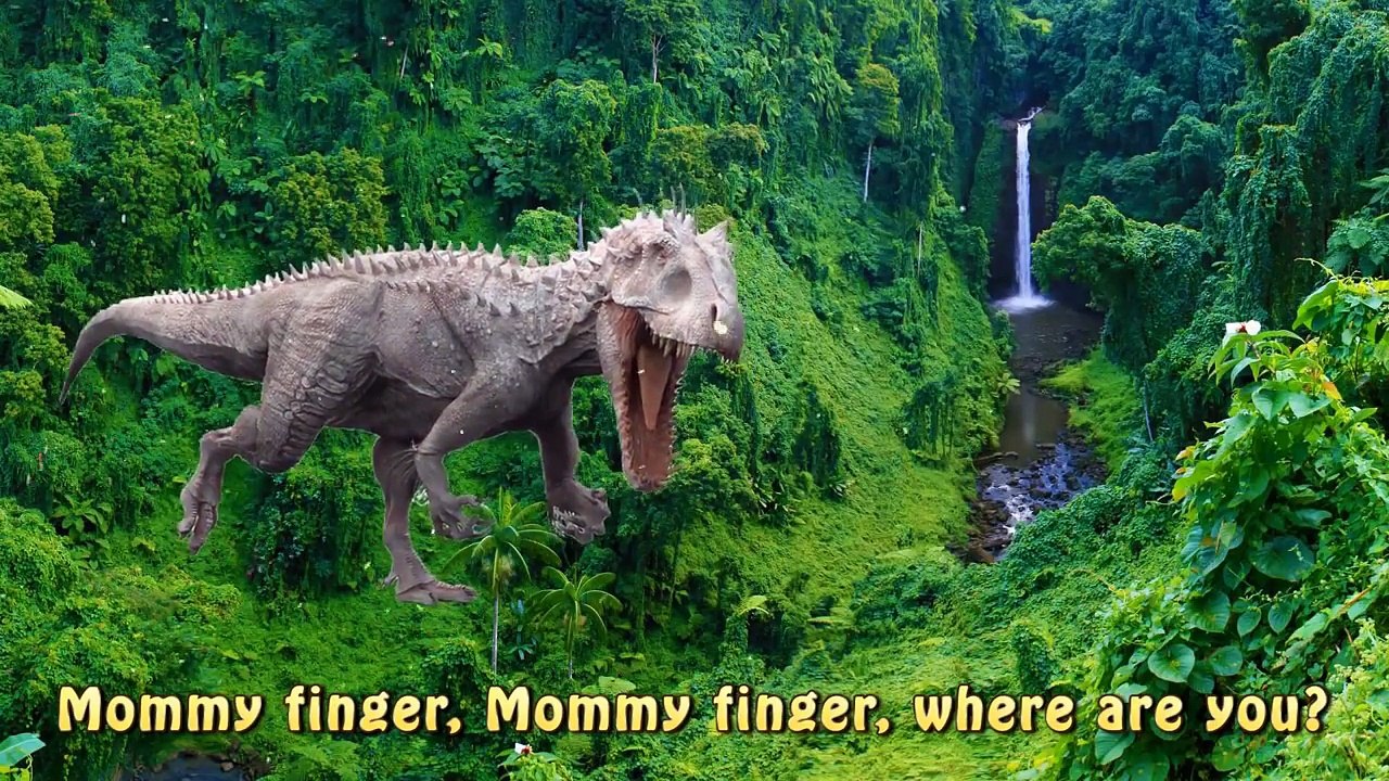 Crazy Dinosaur VS Snake Finger Family Indominus Rex Nursery Rhymes learning Animals Baby Song