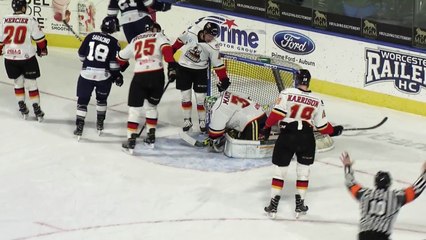 ECHL Adirondack Thunder 2 at Worcester Railers HC 3 in Shootout
