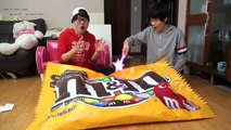 [거대 자이언트 엠엔엠 초콜릿]거대 초콜릿 왕창 먹자!!(배부름주의) Giant Chocolate 보람튜브
