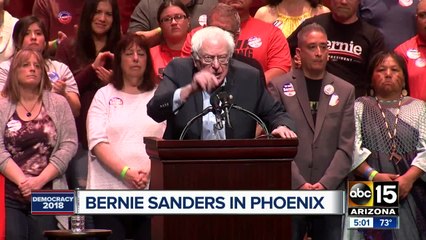 Bernie Sanders speaks in Phoenix