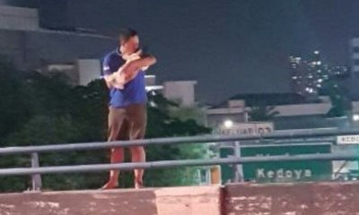 Percobaan Bunuh Diri Pria Gendong Bayi Digagalkan
