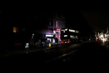 London's West End plunged into darkness after huge power cut