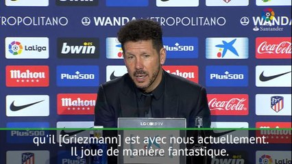 Liga: 28e j. - Simeone: "Griezmann est un joueur de l'Atletico"