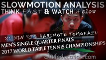 Slowmotion Analysis - Xu Xin VS Harimoto Tomokazu - 2017 WTTC