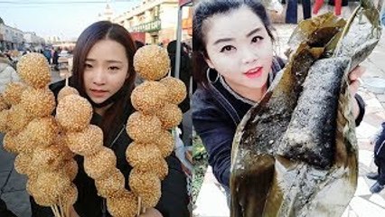 EATING SHOW COMPILATION-CHINESE FOOD-MUGBANG-Greasy Chinese Food-Beauty eat strange food-NO.66