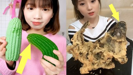 EATING SHOW COMPILATION-CHINESE FOOD-MUGBANG-Greasy Chinese Food-Beauty eat strange food-NO.60