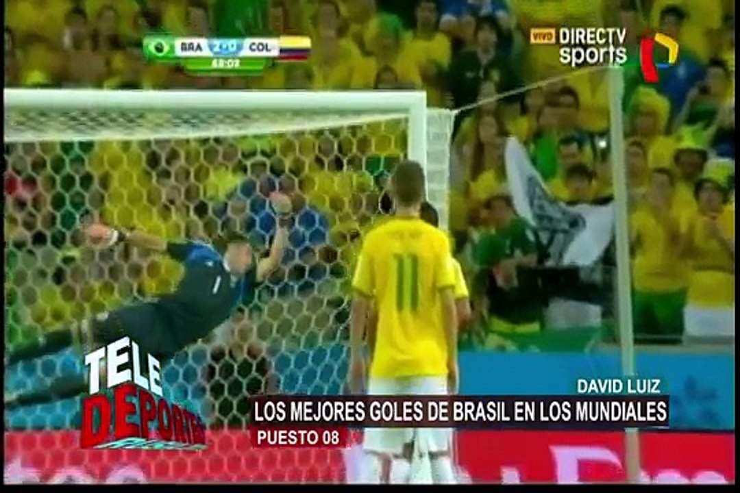 Los  diez mejores goles de Brasil en los mundiales