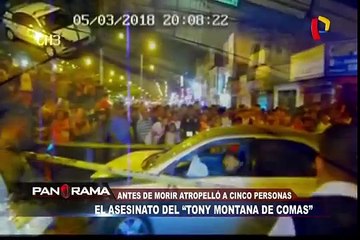 El asesinato del “Tony Montana de Comas”: antes de morir atropelló a 5 personas