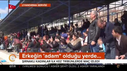 İlk kez tribünlerde maç izlediler