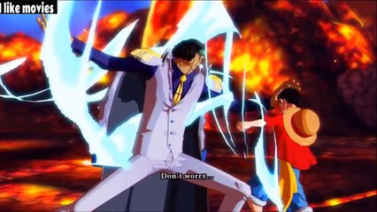 One Piece 3 Admirals vs Straw Hat Pirates Final Fight!!
