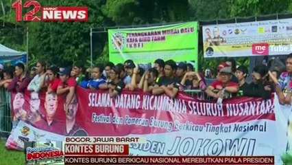 Warga Antusiasi Ikuti Kontes Burung Piala Presiden di Bogor Jawa Barat