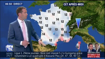 La météo pour ce lundi 12 mars 2018