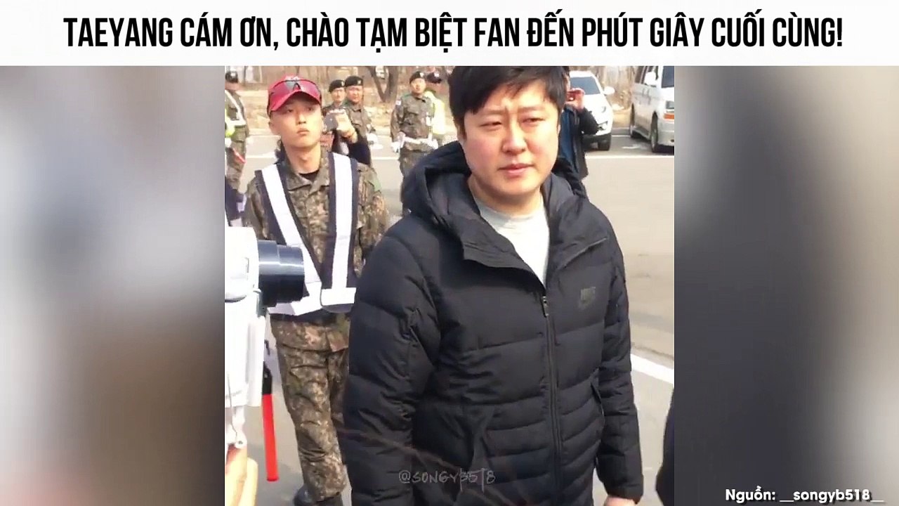 Taeyang quỳ gối nắm tay cám ơn fan ham mộ, vẫy tay chào V.I.P đến phút giây cuối cùng