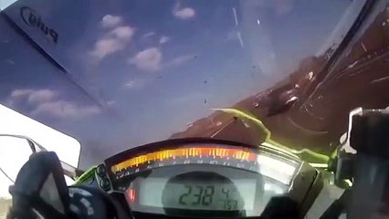 Riding at Hell speed of 298km/h, dont expect to retain your body in 1 piece.