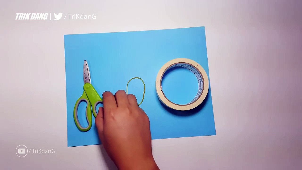 How to make a Paper Gun - Shoots with Rubber Band - Easy Paper Toy for Kids | Mini Pistol