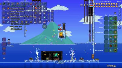 Terraria 1.3 AFK Duke Fishron Farm | Easy Loot! (1.3 bosses)