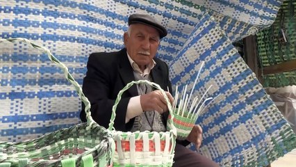70 yıldır sepet örerek ekmeğini kazanıyor - NEVŞEHİR