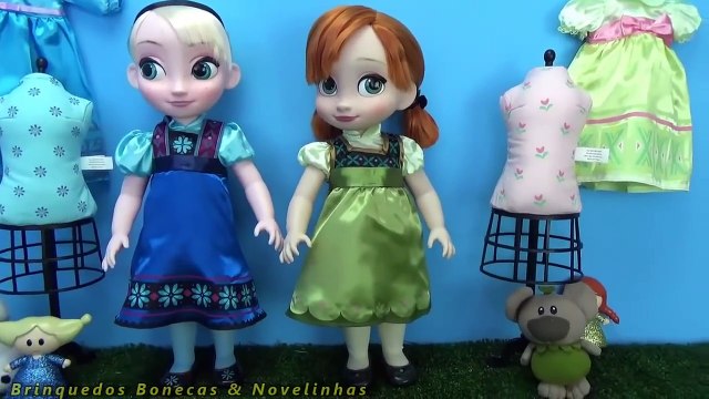 Frozen Anna e Elsa Bonecas Disney com conjuntos de roupas Frozen Animators Collection Dolls Deluxe