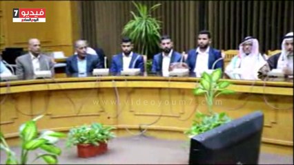 محافظ الاسماعيلية يستقبل رؤساء وفود الدول المشاركة فى مهرجان سباقات الهجن