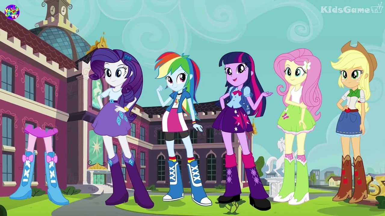 Equestria Girls Transform Into Ninjas - My Little Pony Coloring