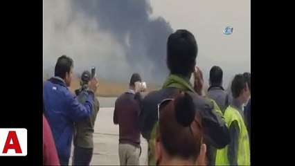 Nepal�de Bangladeş�e ait yolcu uçağı düştü