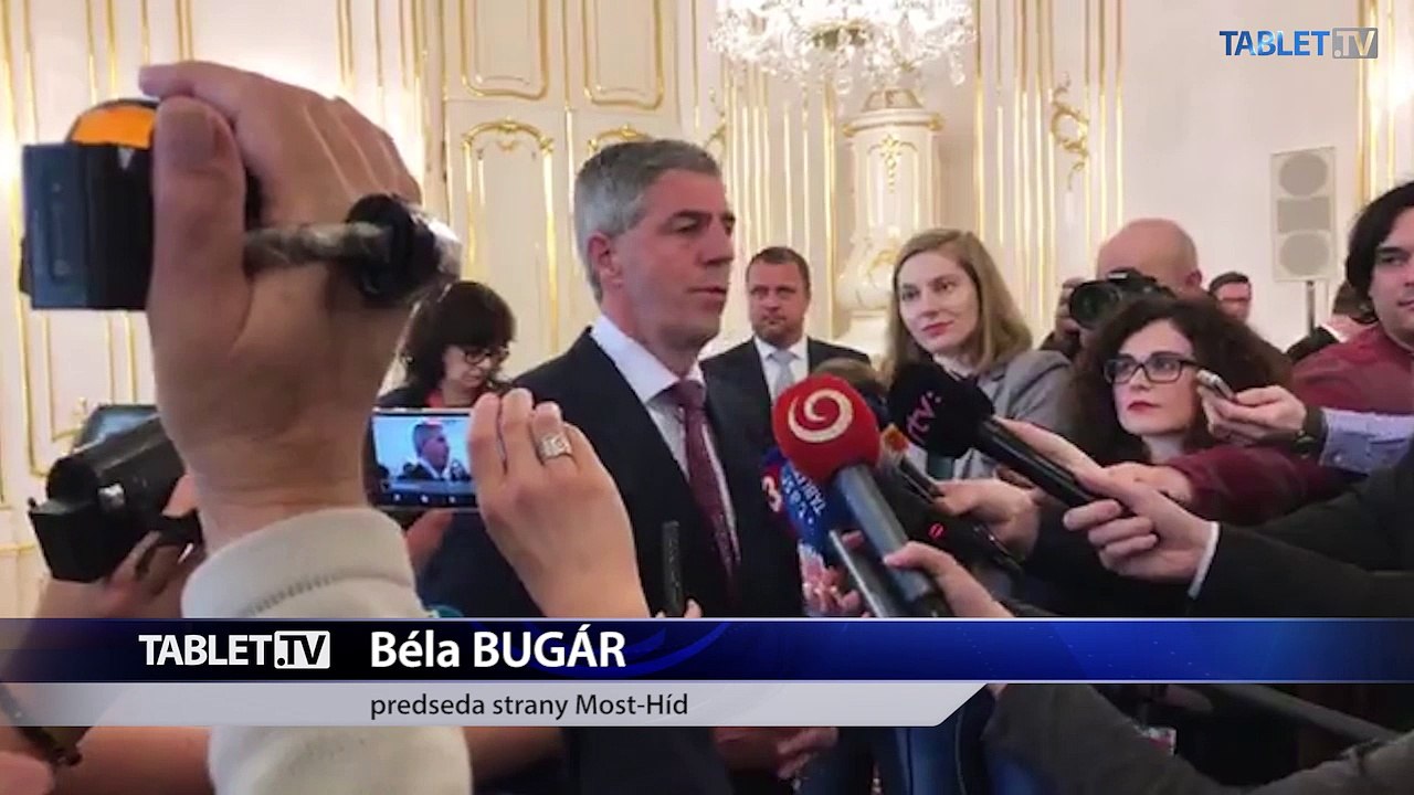 ZÁZNAM: Brífing predsedu Mosta-Híd B. Bugára