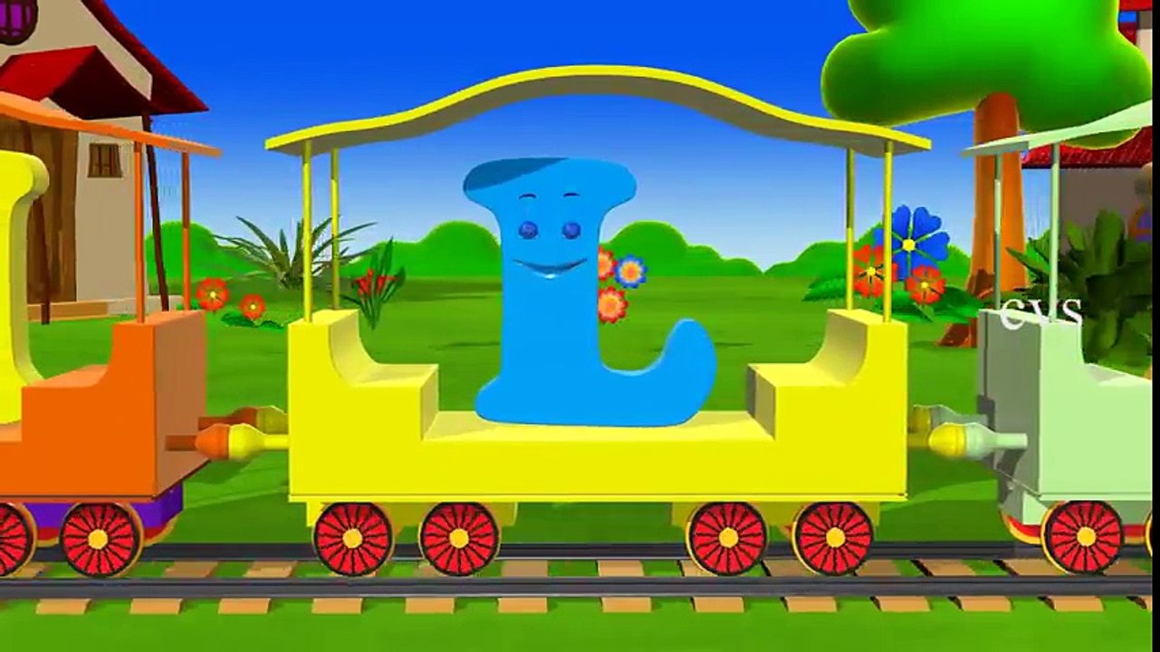 Learn Alphabet Train Song - 3D Animation Alphabet ABC Train song for children