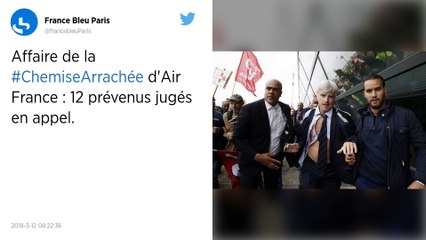 "Chemise arrachée": procès en appel, avant une grève à Air France.