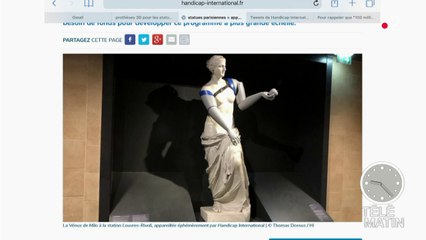 Web - Des statues parisiennes équipées de prothèses