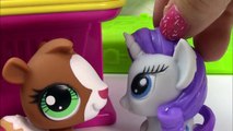 MLP Fashems Shopkins My Little Pony GROCERY STORE Twilight Pinkie Pie Fluttershy Rarity Toy Playing