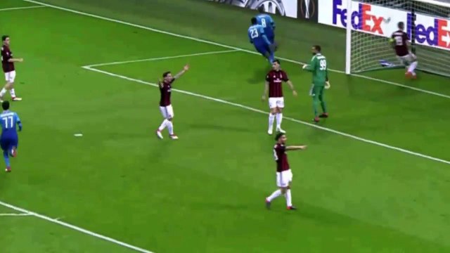 AC Milan vs Arsenal 0-2 Aaron Ramsey Goal Europa League 08-03-2018 HD