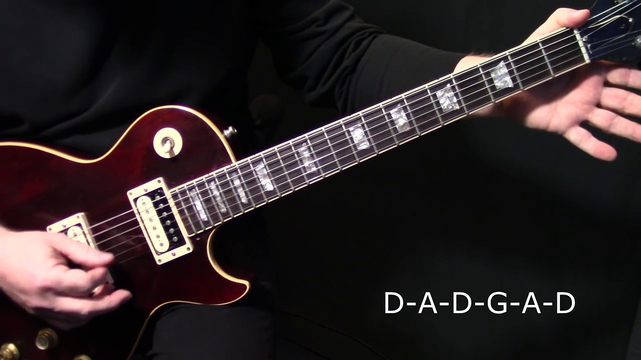 how to play Kashmir on guitar by Led Zeppelin electric guitar lesson